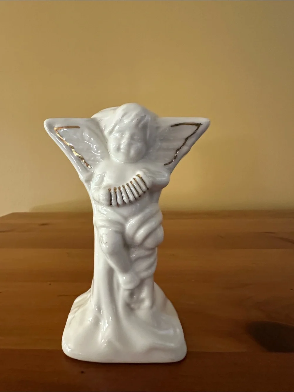 White Angel Ceramic Candle Holders - Set of 3